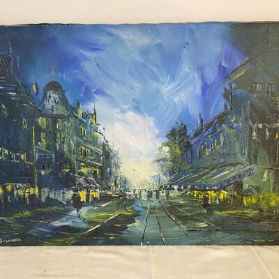 Oil on Canvas Painting Signed Laurenceau