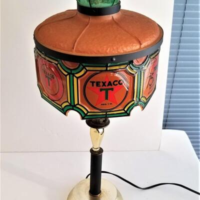 Lot #127  Texaco 75th Anniversary Table Lamp, dated 1977