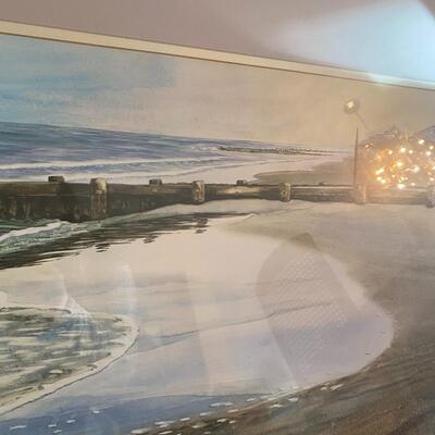 Beach Seashore Print Signed Steven Jordan