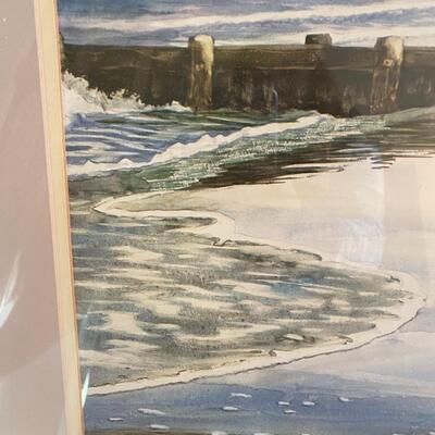 Beach Seashore Print Signed Steven Jordan