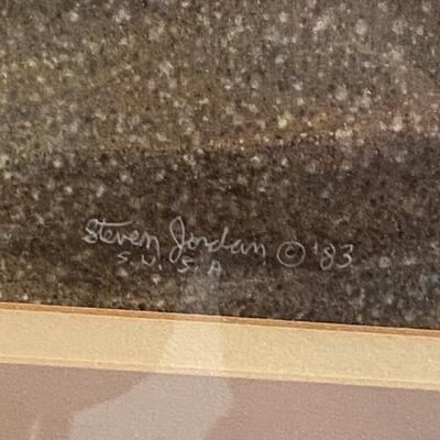 Beach Seashore Print Signed Steven Jordan