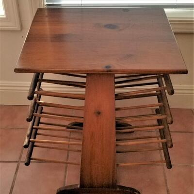 Lot #128  Mid-Century Newspaper/Magazine Rack