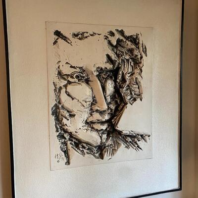 Sculpture Wall Art of Womanâ€™s Face