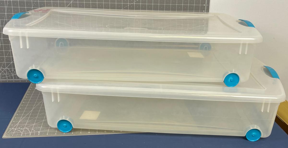 Under Bed Storage Totes Clear 2