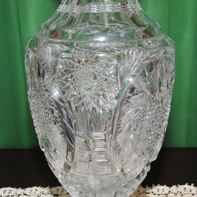 Vintage Large American Brilliant Vase