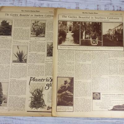 Antique Farm and Tractor Magazine Section Los Angeles Times Newspaper Early 1900s