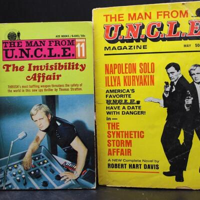 Vintage Collectible Pulp Television Spy Novels The Man From U.N.C.L.E & I Spy