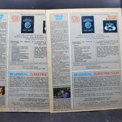 Vintage Star Trek TOS Giant Poster Book Fold Out Magazine Voyage Two & Three