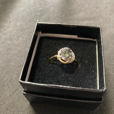 14k Gold and Alexandrite Ring Size 7