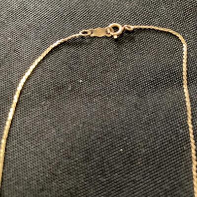 14k Gold Heart Pendant with 20 Diamonds and 16” Necklace