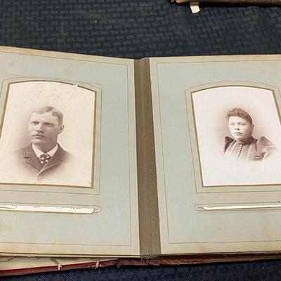 Pair of Victorian Antique Photo Albums