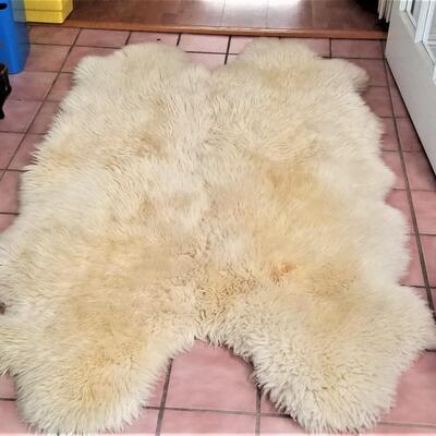 Lot #137  Sheep Skin Rug - made in Brazil