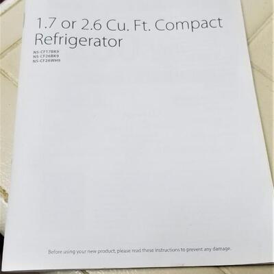 Lot #140  Insignia Small Refrigerator - works fine