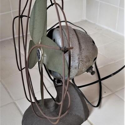 Lot #141  Vintage Cage Fan - works