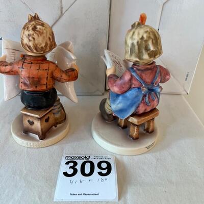 2 Hummels What's New 418 tmk6 & Latest News #284 tmk6 Boxes