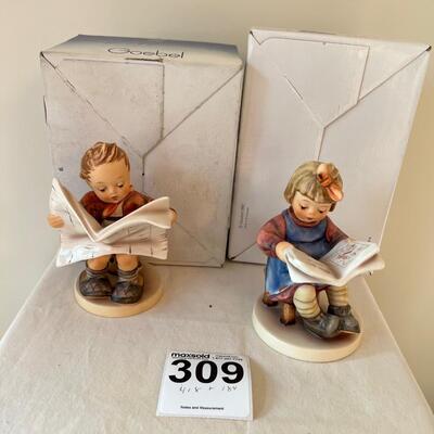 2 Hummels What's New 418 tmk6 & Latest News #284 tmk6 Boxes