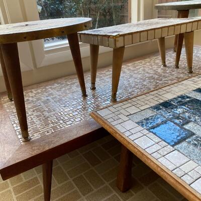 Vintage Tile Top Tables