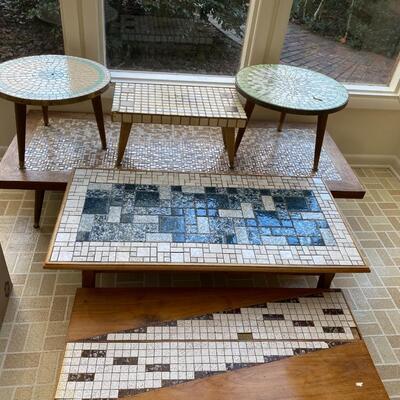 Vintage Tile Top Tables