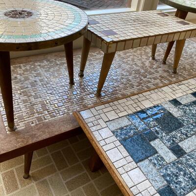 Vintage Tile Top Tables