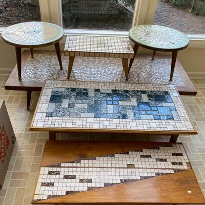 Vintage Tile Top Tables