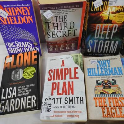 20 Action/Thriller/Mystery Novels, Catherine Coulter, John Sandford, John Saul