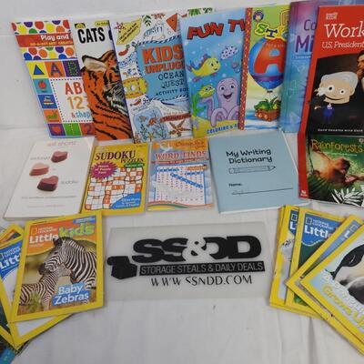 22 Kids Books: Presidents Workbook, National Geographic Little Kids, Sudoku