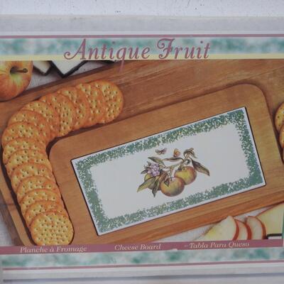14+ Kitchen: Antique Fruit Cheese Board, Flatware, Paper Towel Holder