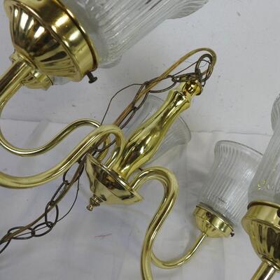 Gold Toned Chandelier, Untested