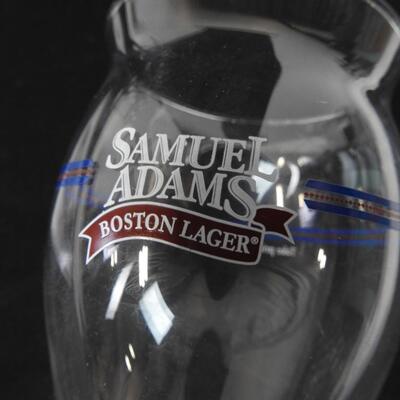 8 Samuel Adams Glasses, Four 25th Anniversary Glasses, 4 Blue Boston Lager