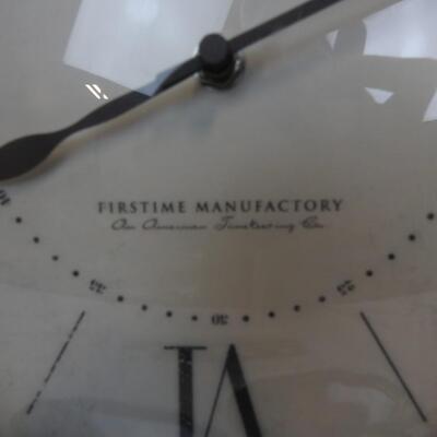 First Time Manufactory Clock, Works?, 2 Porcelain Dolls, Floral Plates