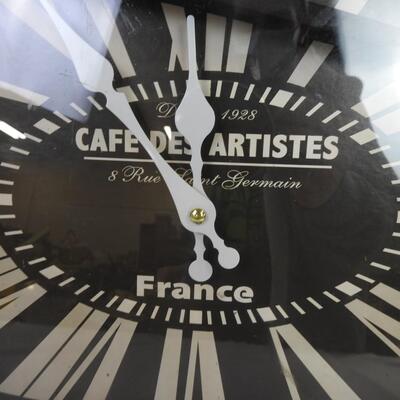 Cafe Des Artistes France Red Clock, Works