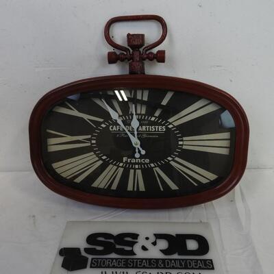 Cafe Des Artistes France Red Clock, Works