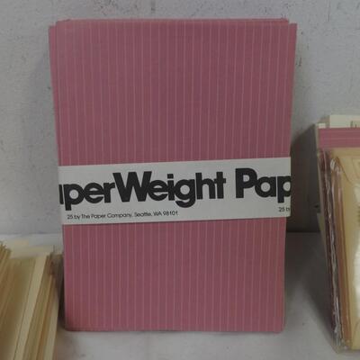 Shoebox of Letter Supplies: Assorted Cards, Envelopes, Postcards and Note Paper