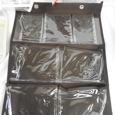 6 pc Organizing Lot: Fabric Organizers, Shoe Holder