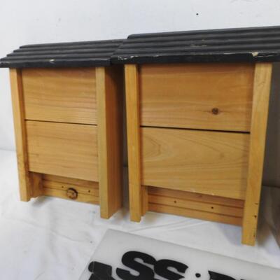3 Woodlink Bat Shelters, Wood