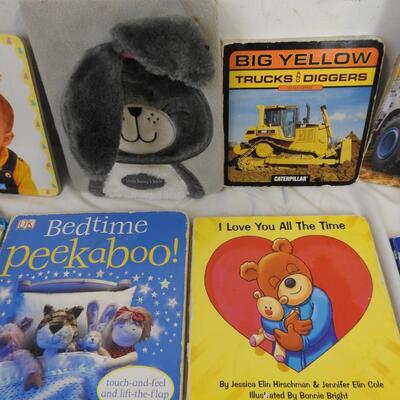 Lot of 13 Children's Baord Books, Hammer at the Construction Site - Baby Signs