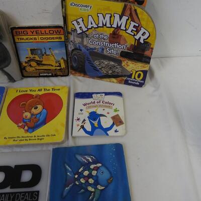 Lot of 13 Children's Baord Books, Hammer at the Construction Site - Baby Signs