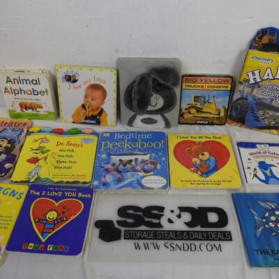 Lot of 13 Children's Baord Books, Hammer at the Construction Site - Baby Signs