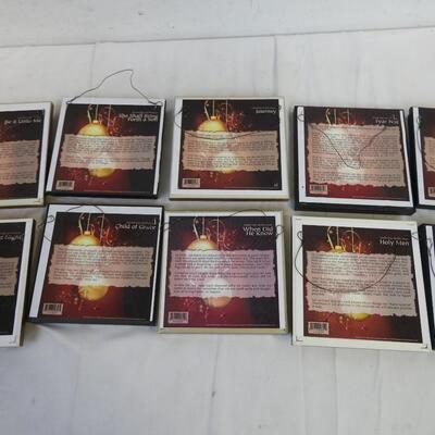 10 Small Frames, Art Prints of Christ and Christmas, 10 Days of Christmas