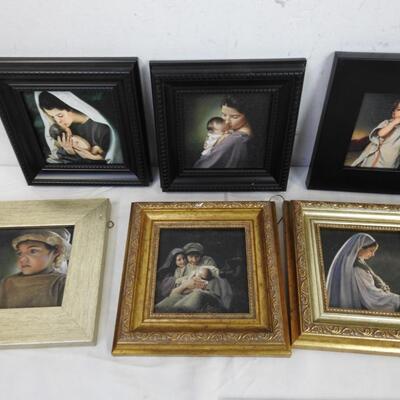 10 Small Frames, Art Prints of Christ and Christmas, 10 Days of Christmas