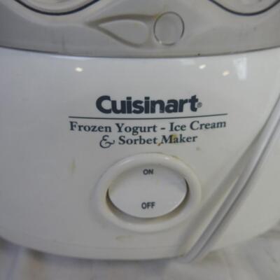 Cuisinart Frozen Yogurt - Ice Maker, Conair Cuisine Toaster, Glass Bowls