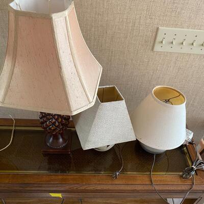 Three Table Lamps