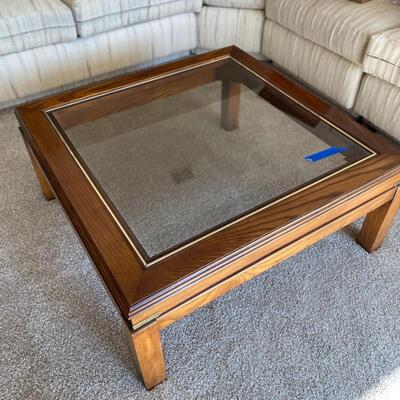 Six Glass Top Table