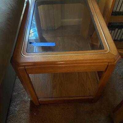 Six Glass Top Table