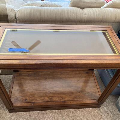 Six Glass Top Table