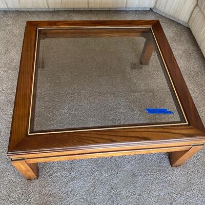 Six Glass Top Table