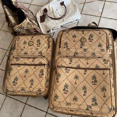 American Tourister palm tree themed Suitcase set