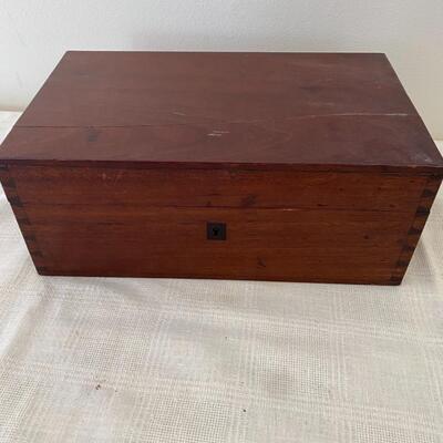 Antique Wooden Microscope Box