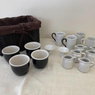 Hall Pottery, Baskets, Demitasse Cups and More