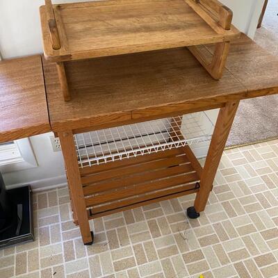 Kitchen Rolling Cart and Cutting Board